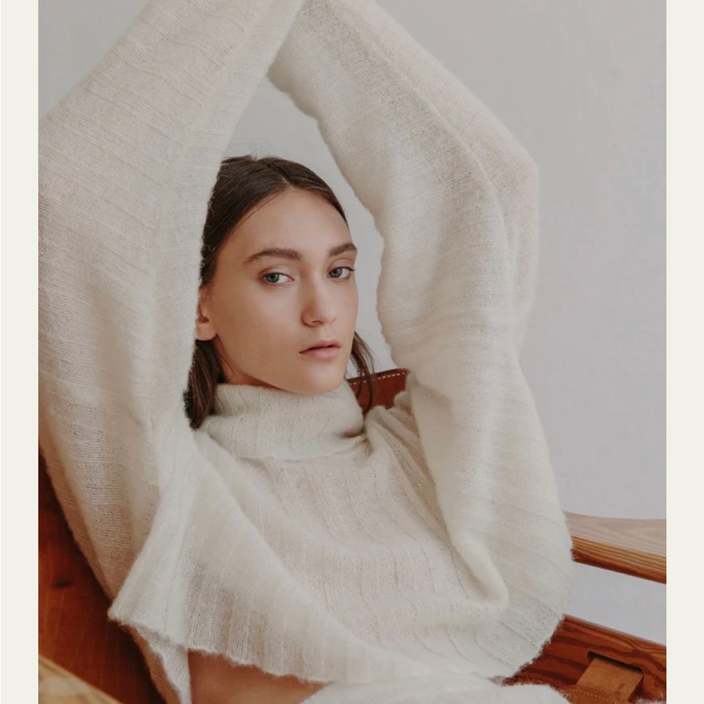 RUS baby alpaca sensu sweater 🐏 perfect for spring!